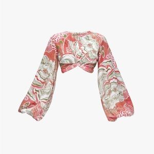 BEHATI ABSTRACT MUSHROOM CROPPED TOP